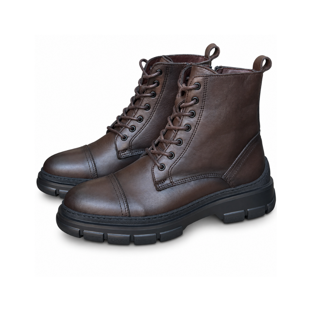 Bottine En Cuir STORM 504 MARRON