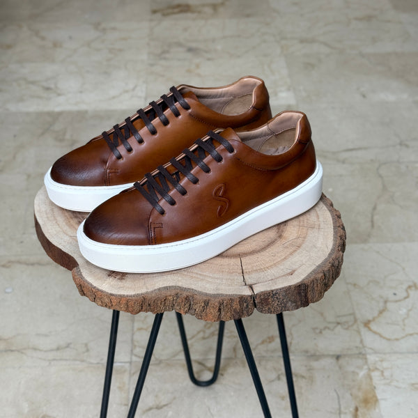 BASKET EN CUIR  L’ALLURE 719 TABA