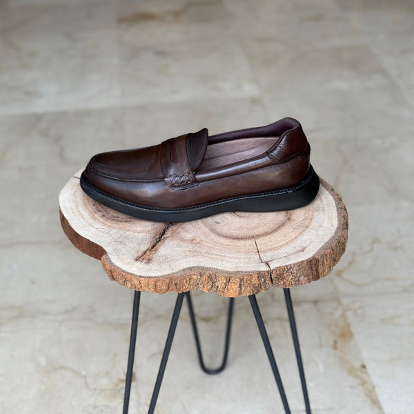 CHAUSSURES EN CUIR VÈRITABLES ELLEGANO 445 MARRON