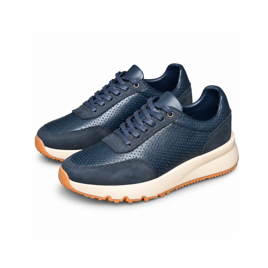Baskets en Cuir standard NEW 921 BLEU