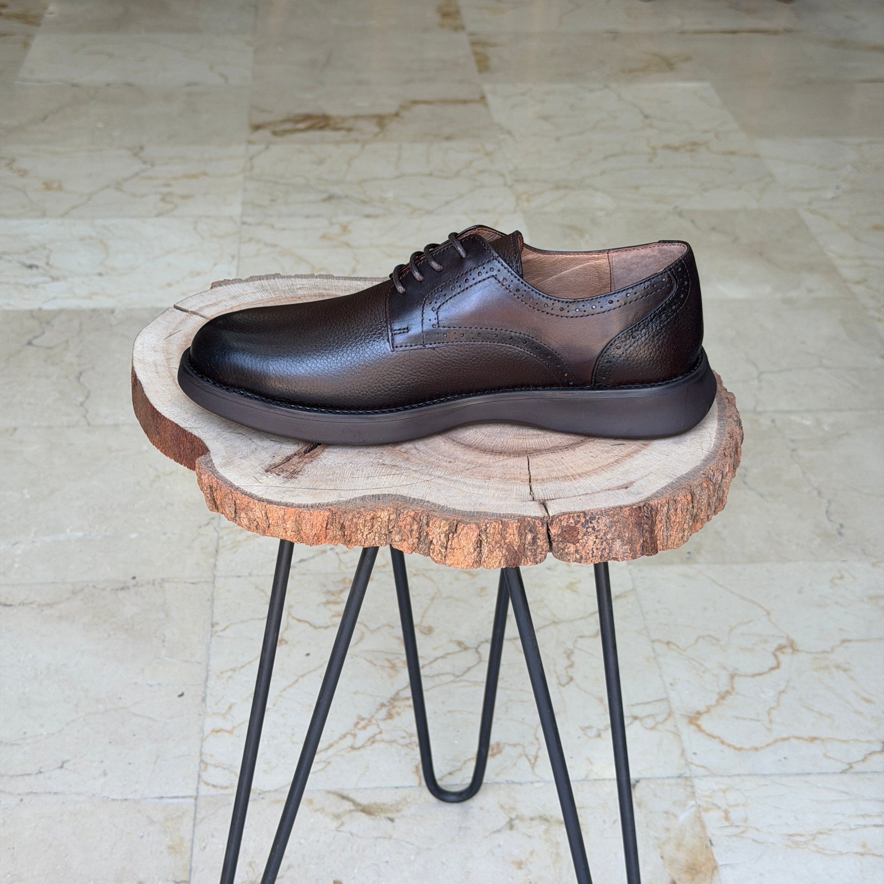 CHAUSSURES EN CUIR ELLEGANO 0467 MARRON
