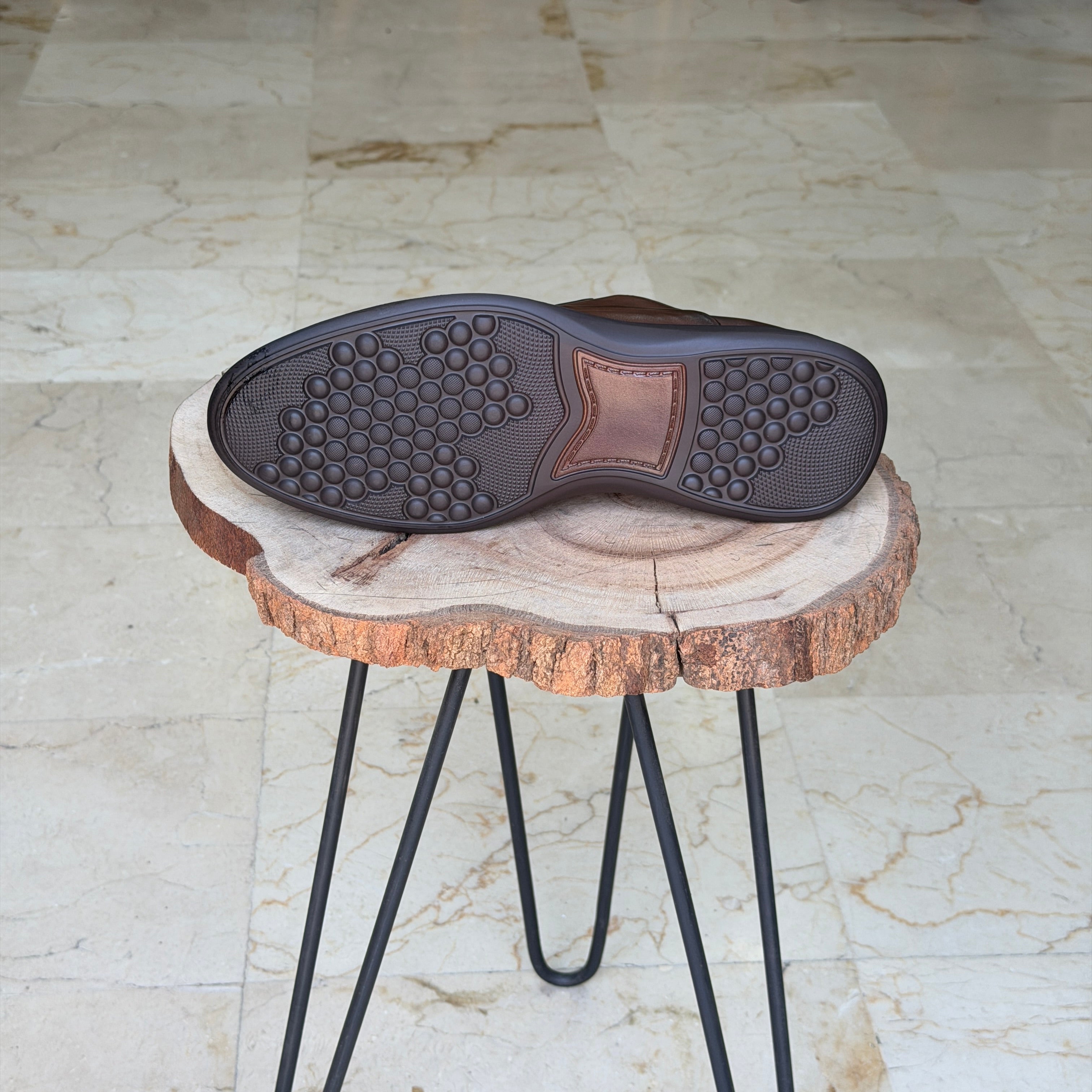 CHAUSSURES EN CUIR ELLEGANO 380 TABA