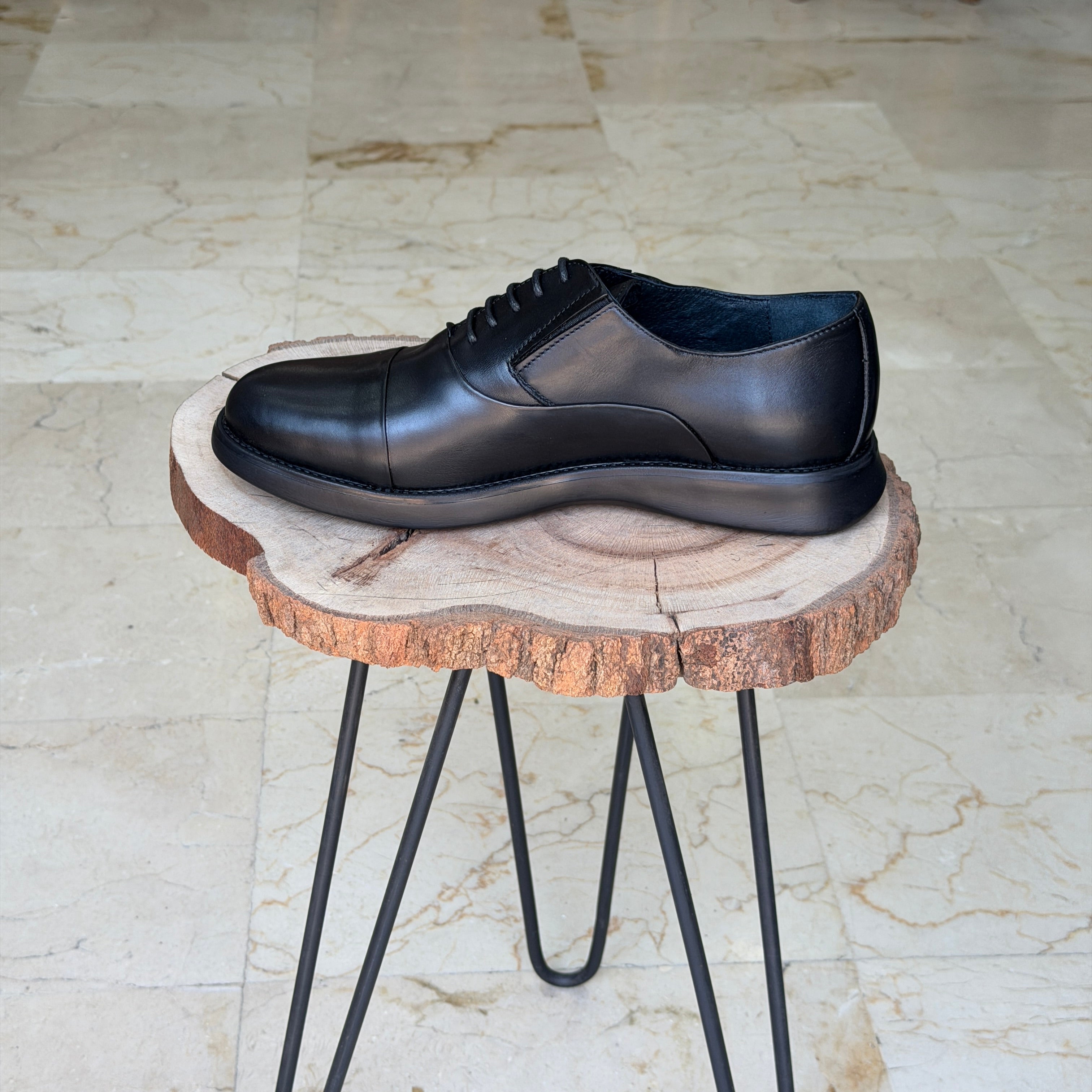 CHAUSSURES EN CUIR ELLEGANO 380 NOIR