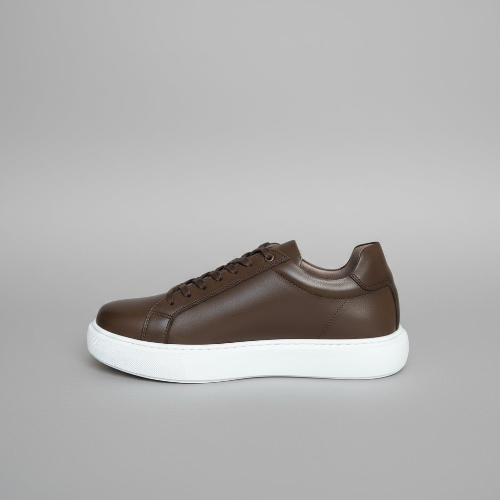 basket en cuir moudel rm528 marron - Shopilo Shoes