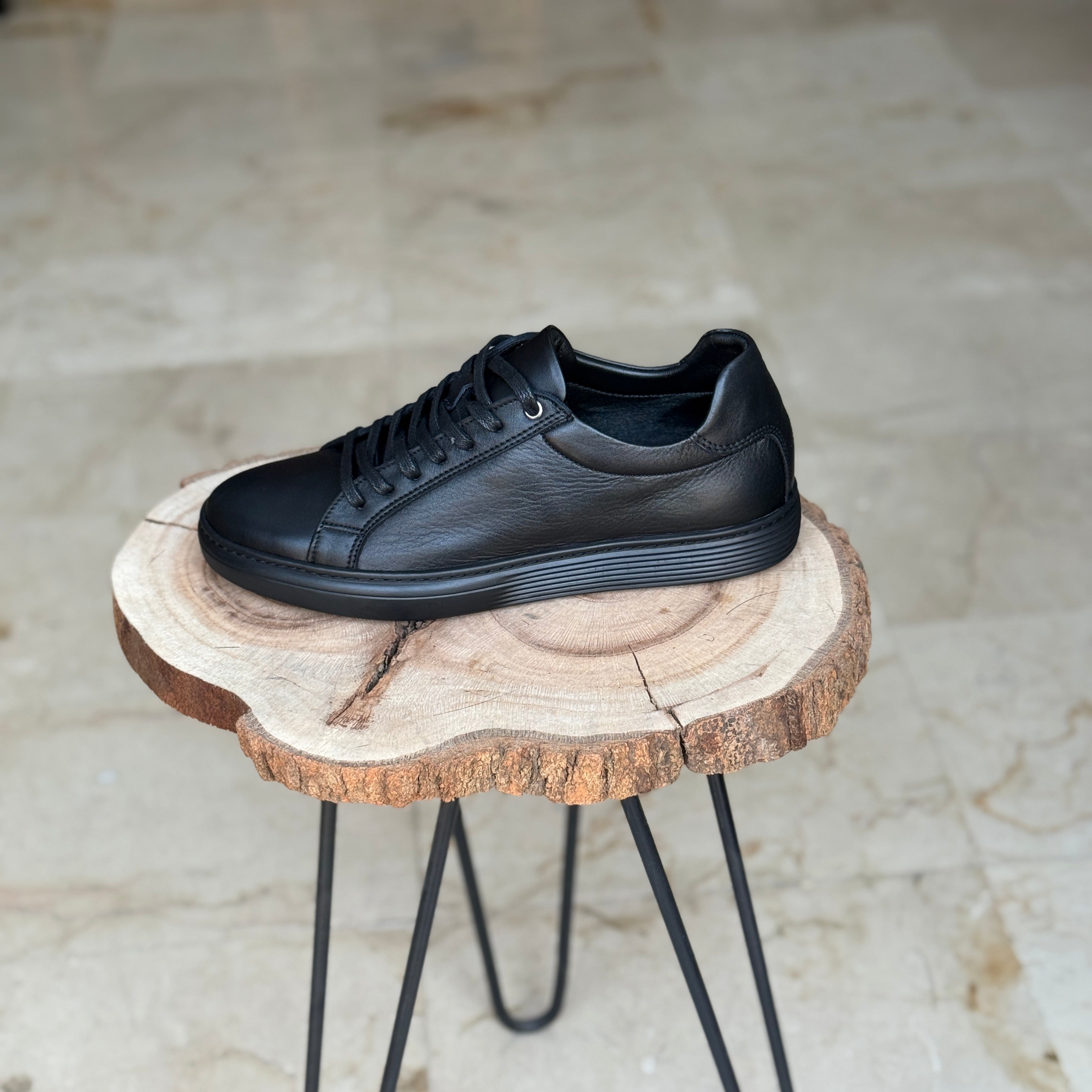 BASKET EN CUIR WILLSON 528 NOIR