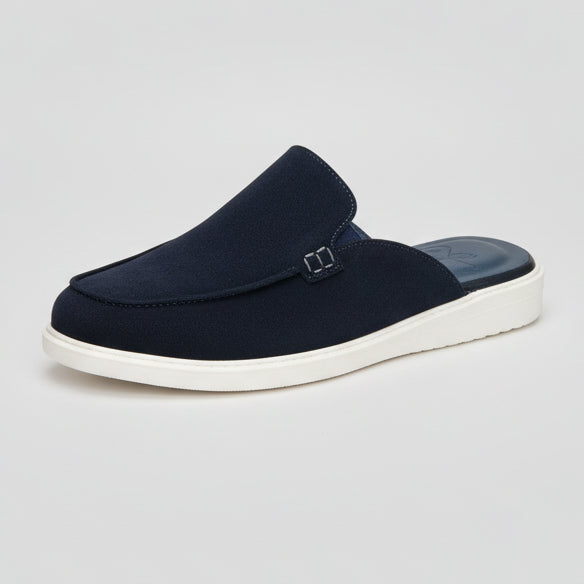SP Mules - Daim Bleu - Shopilo Shoes