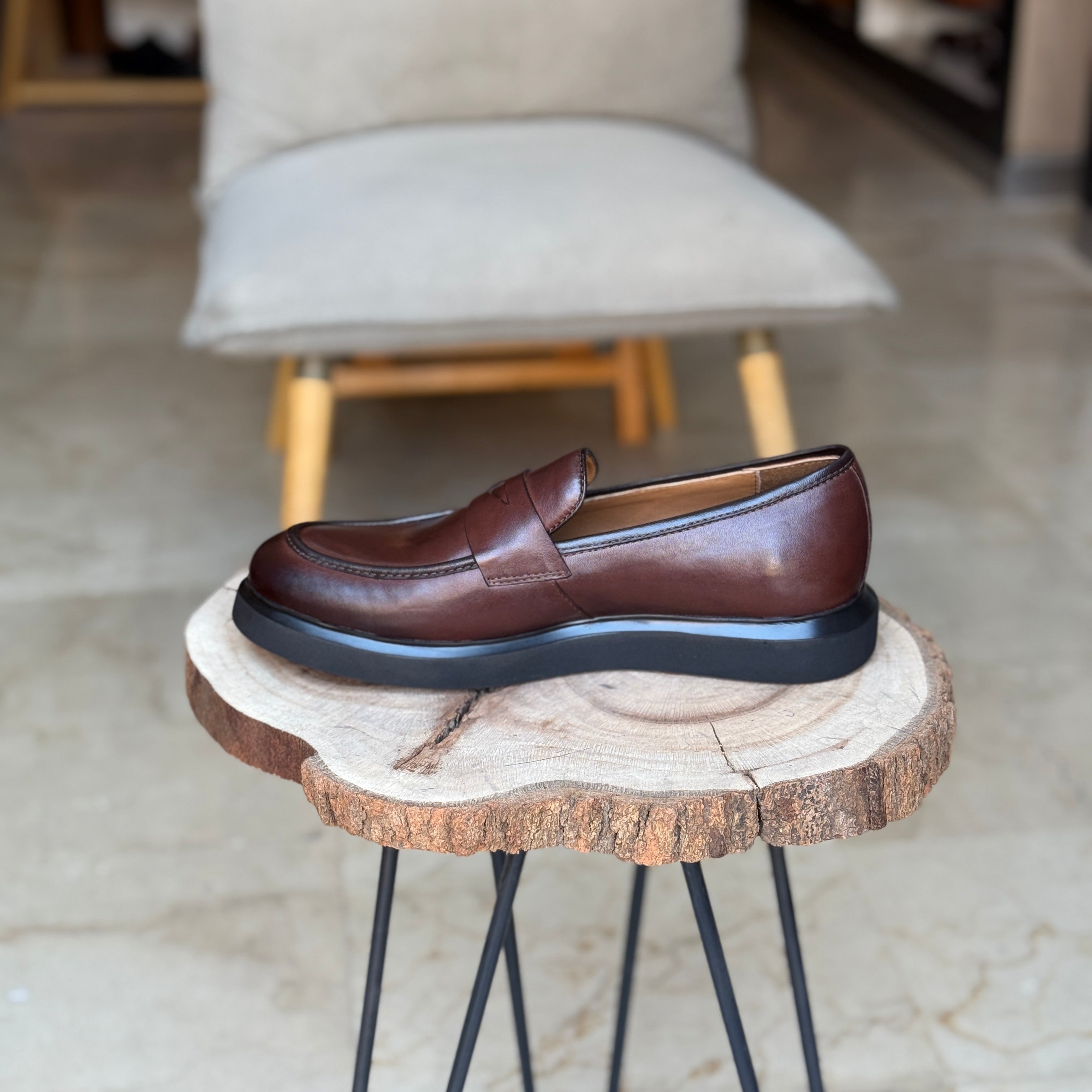 CHAUSSURES EN CUIR VÈRITABLES  DouxPas 1060 MARRON