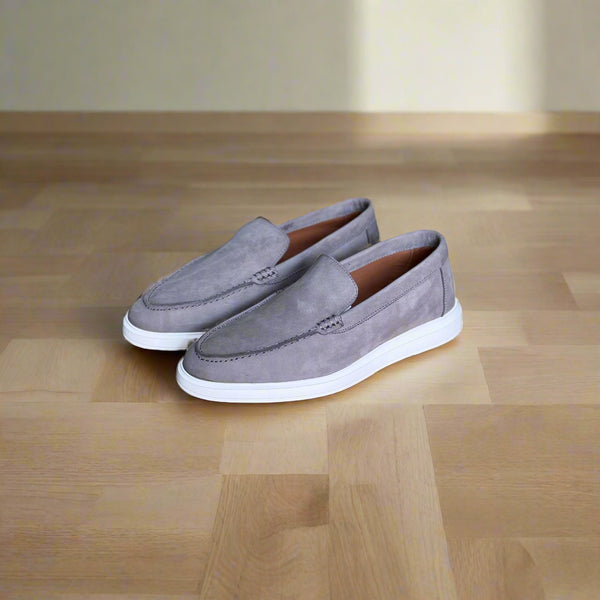 MOCASSIN EN CUIR LOAFER 710 GRIS NUBUCK