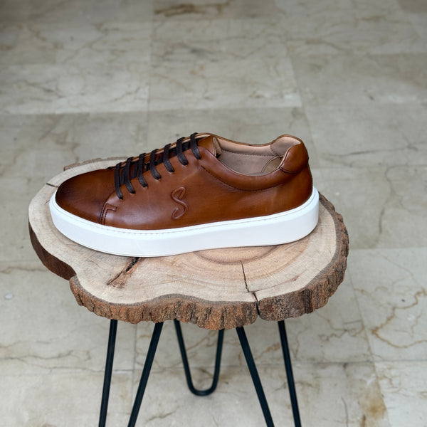 BASKET EN CUIR  L’ALLURE 719 TABA