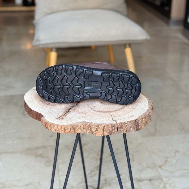 SANDALE EN CUIR ANS 411 NOIR
