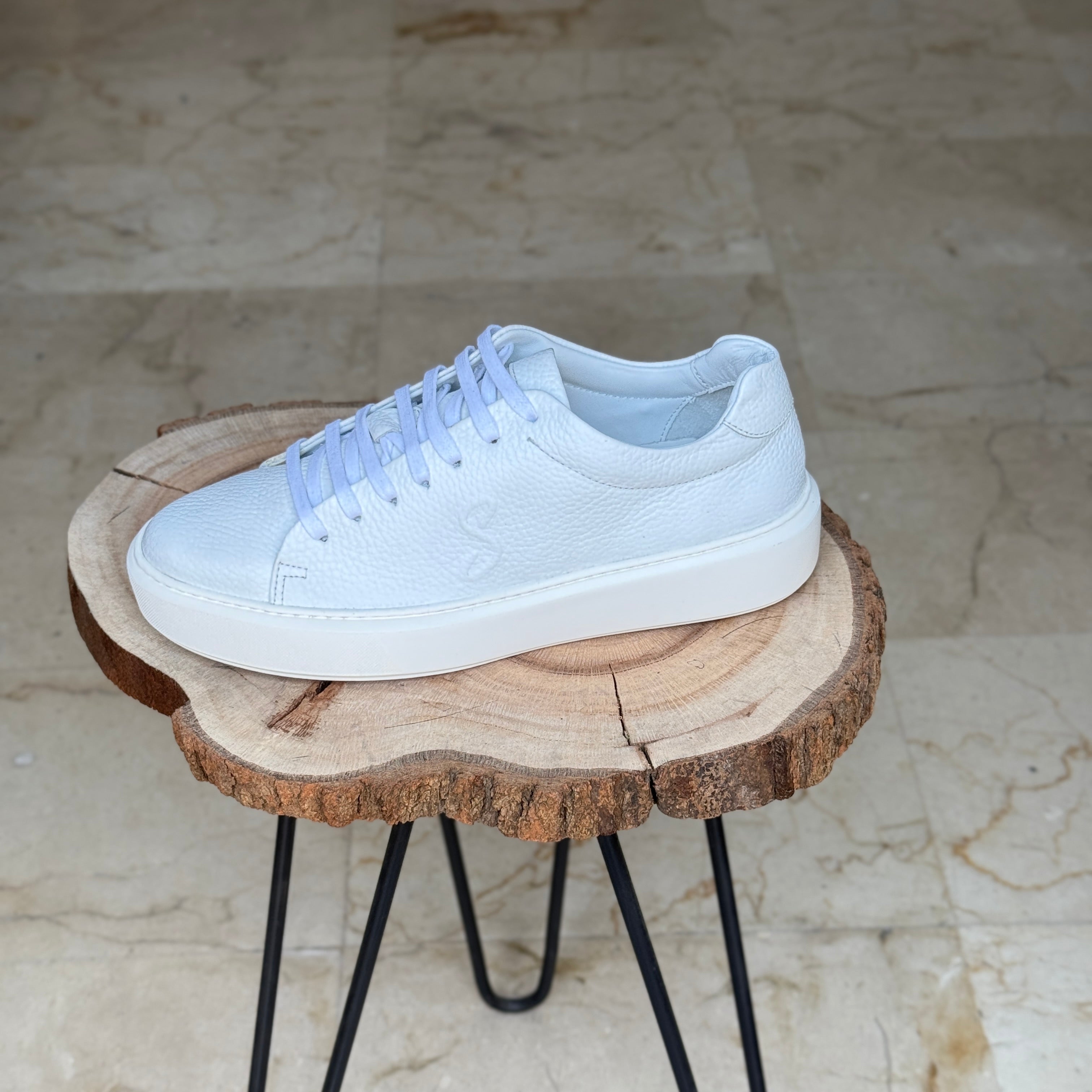 BASKET EN CUIR  L’ALLURE 719 BLANC