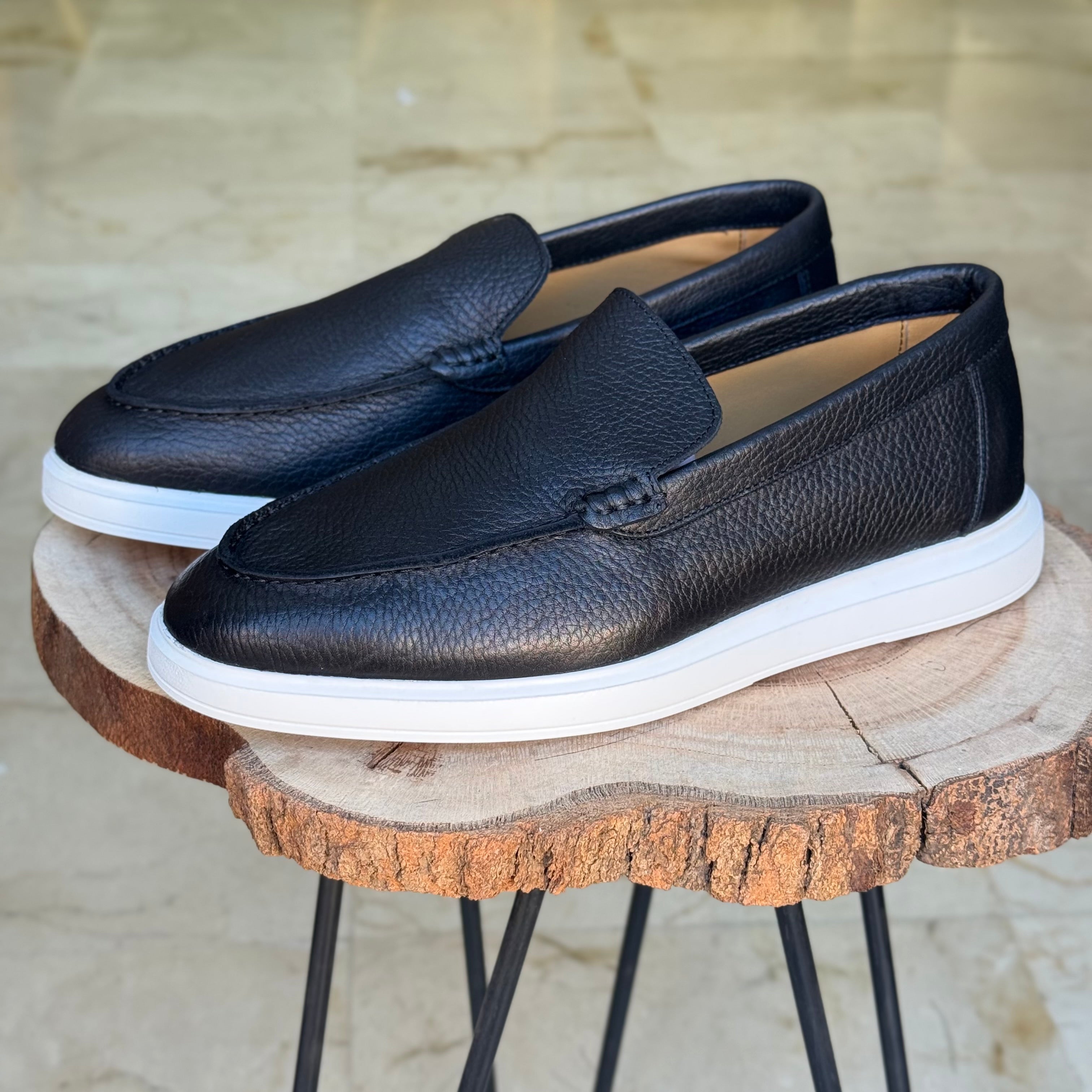MOCASSIN EN CUIR LOAFER 710 NOIR
