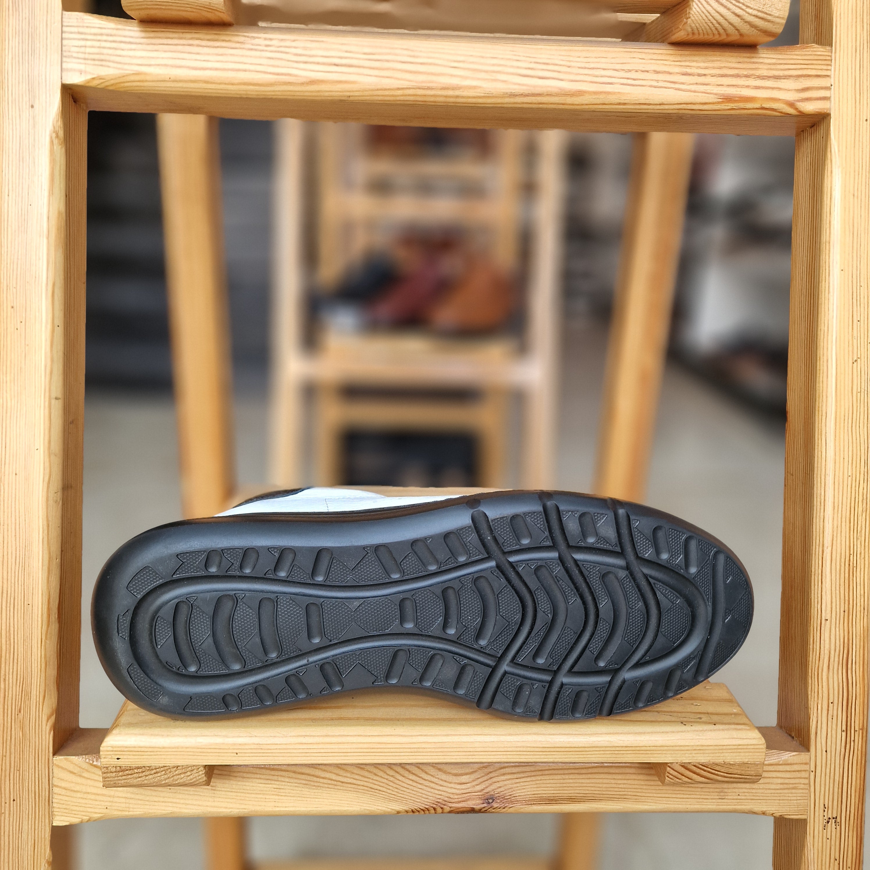Basket En Cuir Xcellence Blanc & N - 1007