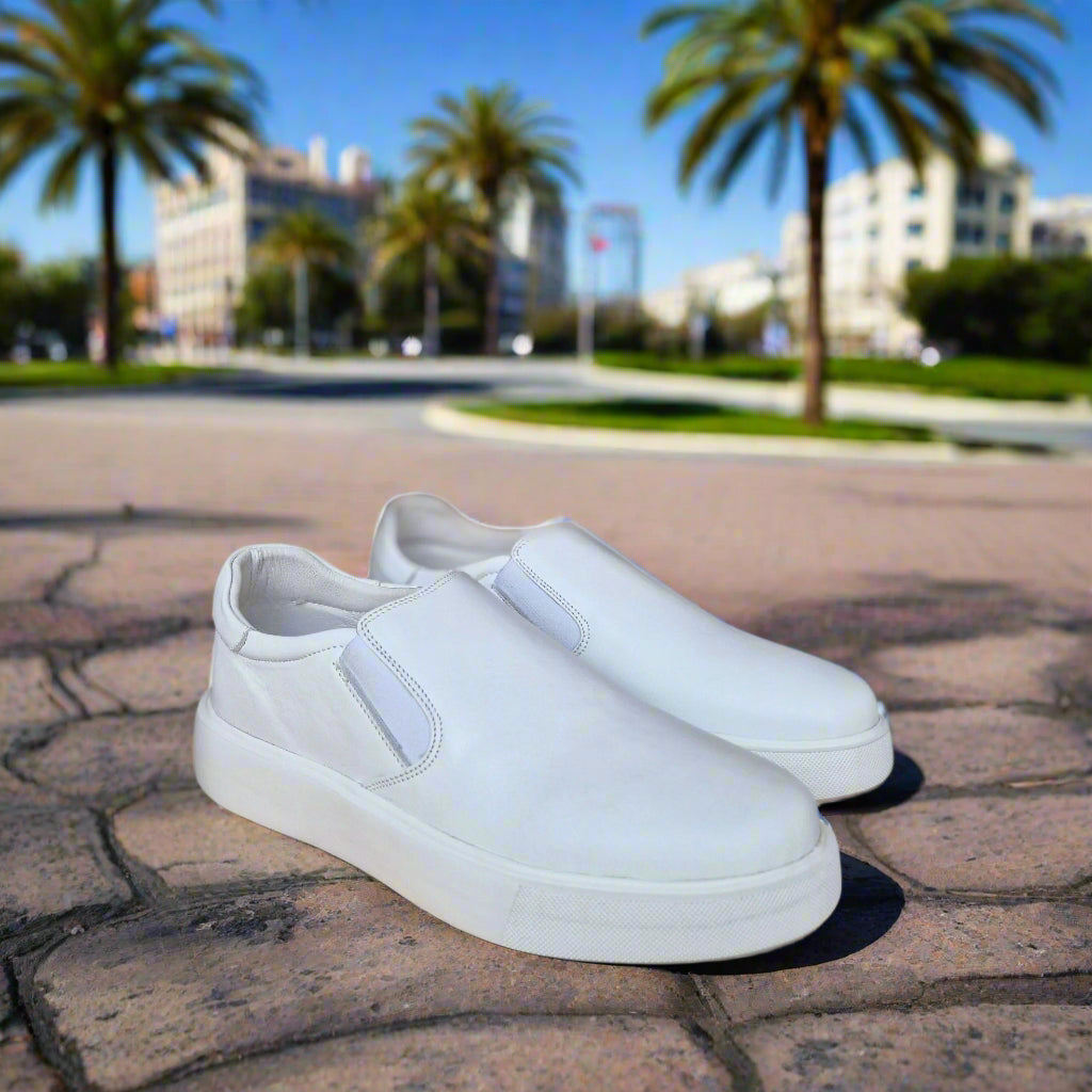 Basket En Cuir  EXtra Light Blanc 816.