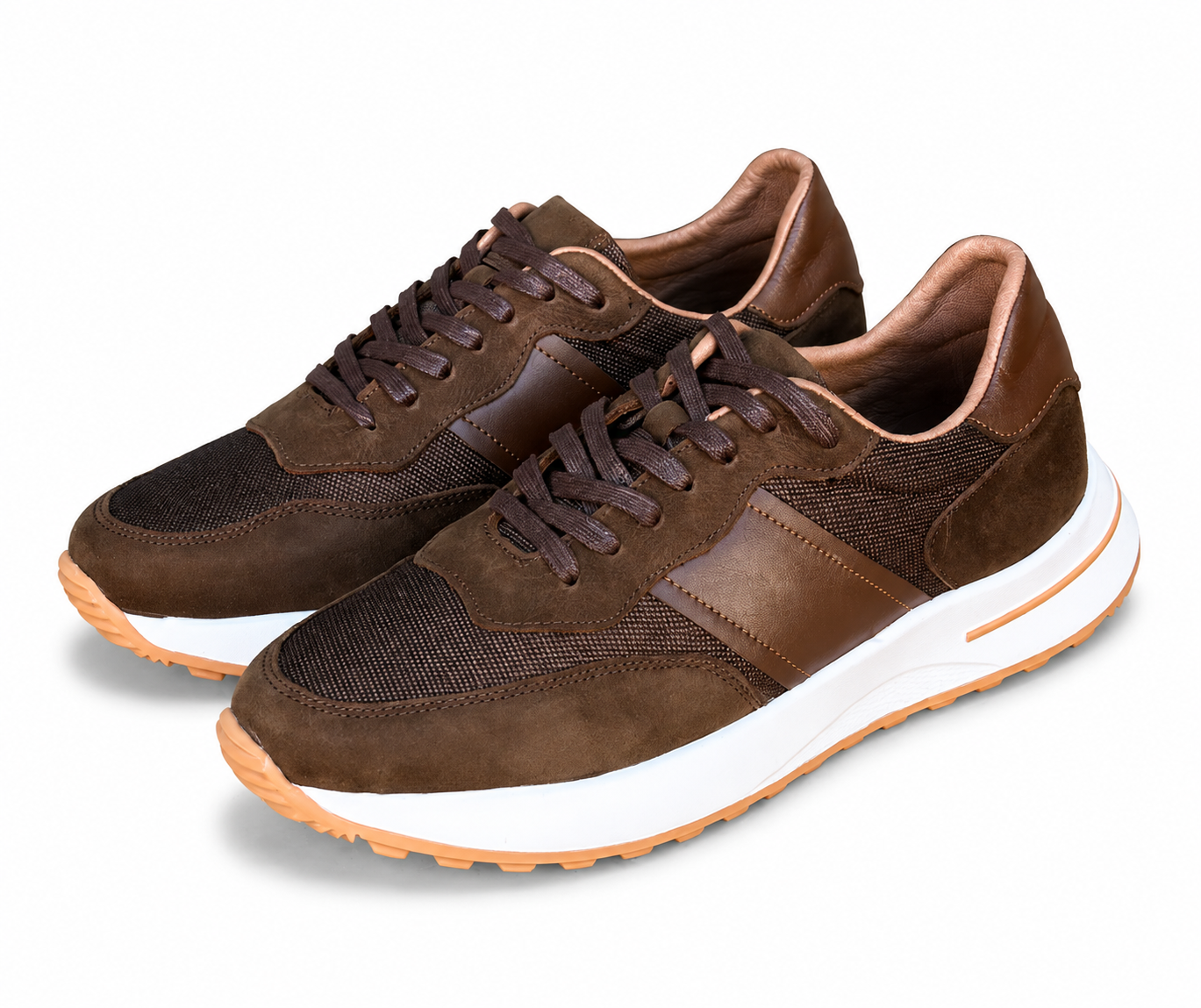 Basket en cuir - 929 marron / b