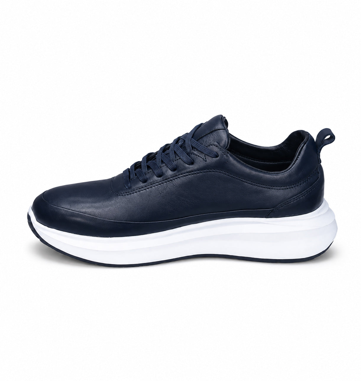 Basket en cuir - 934 BLEU