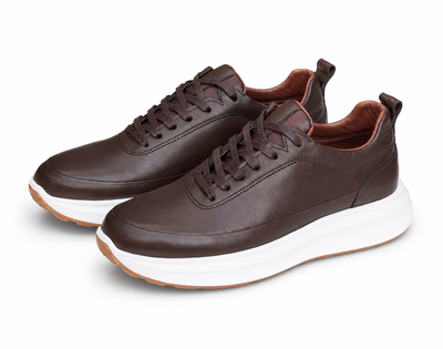 Basket en cuir - 934 MARRON