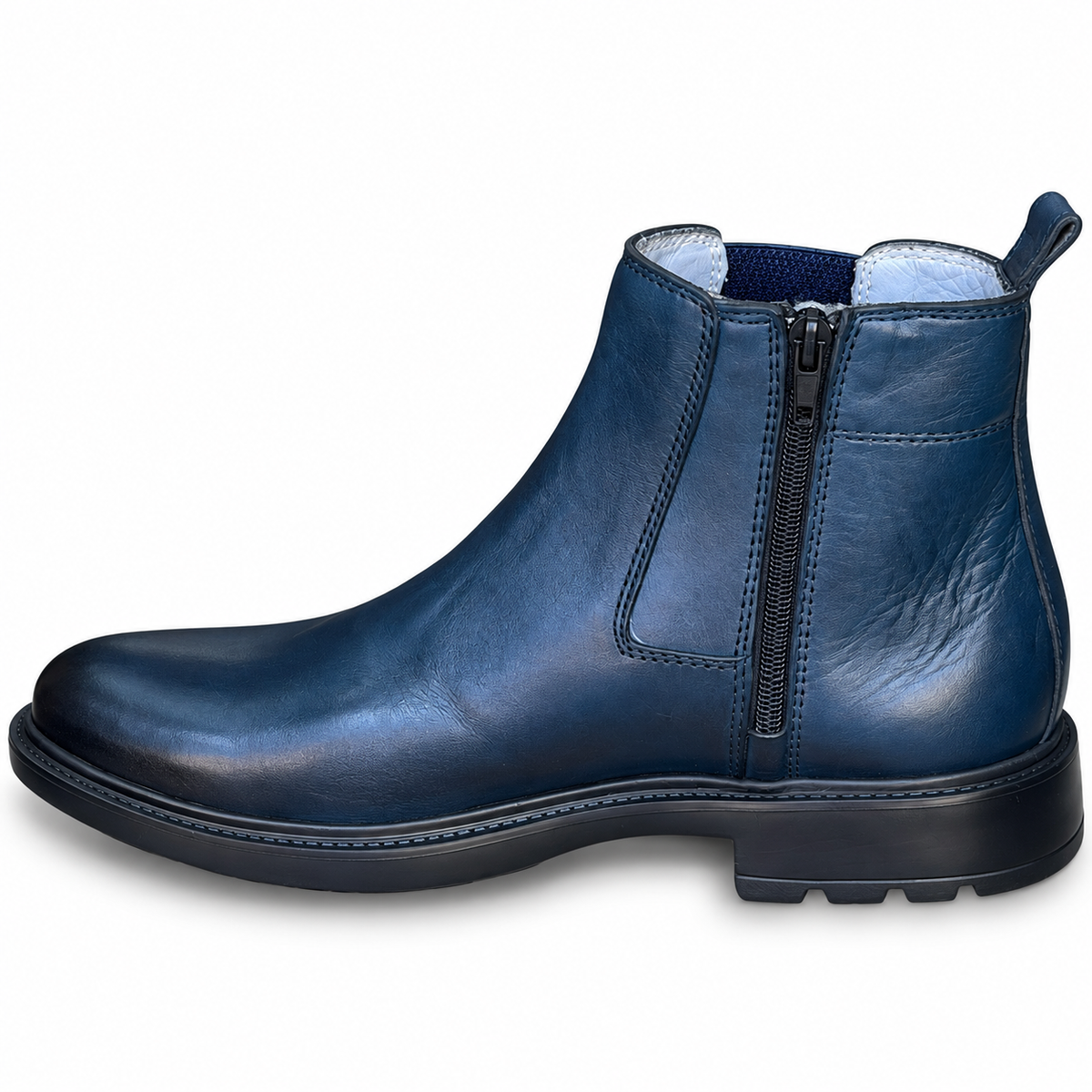 Bottine En Cuir 301 bleu