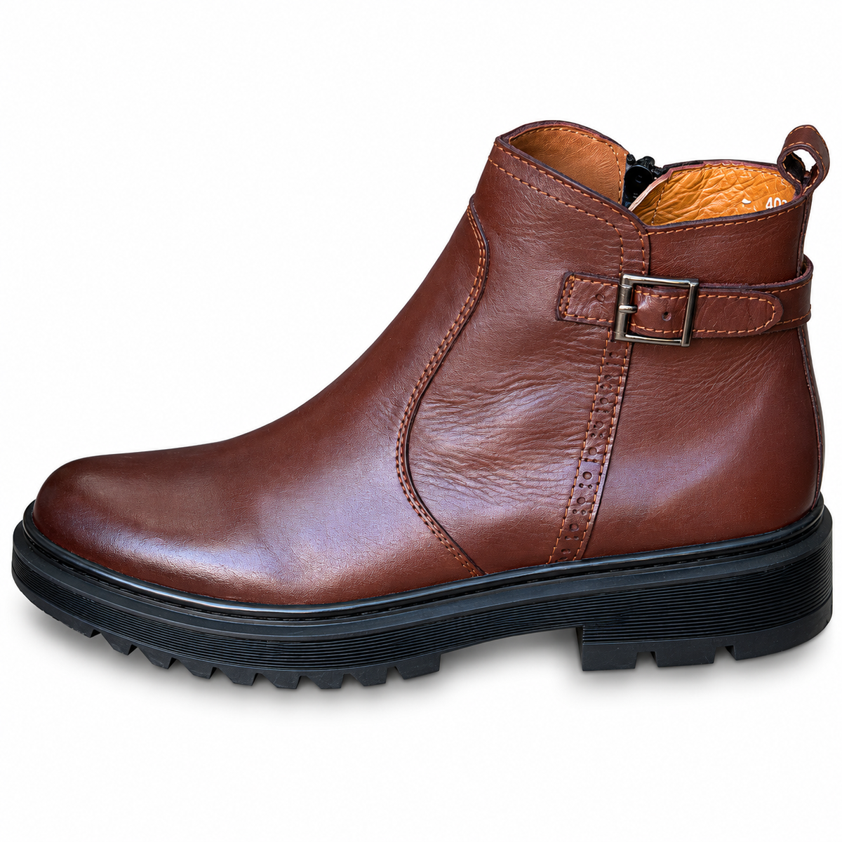 Bottine En Cuir N400 marron