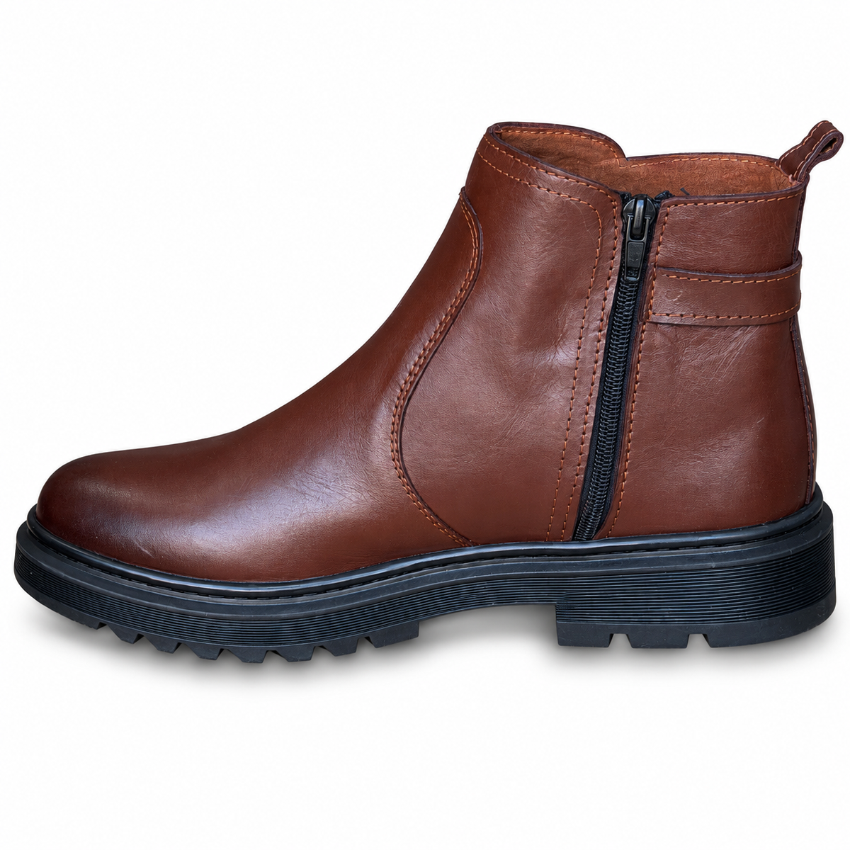 Bottine En Cuir N400 marron