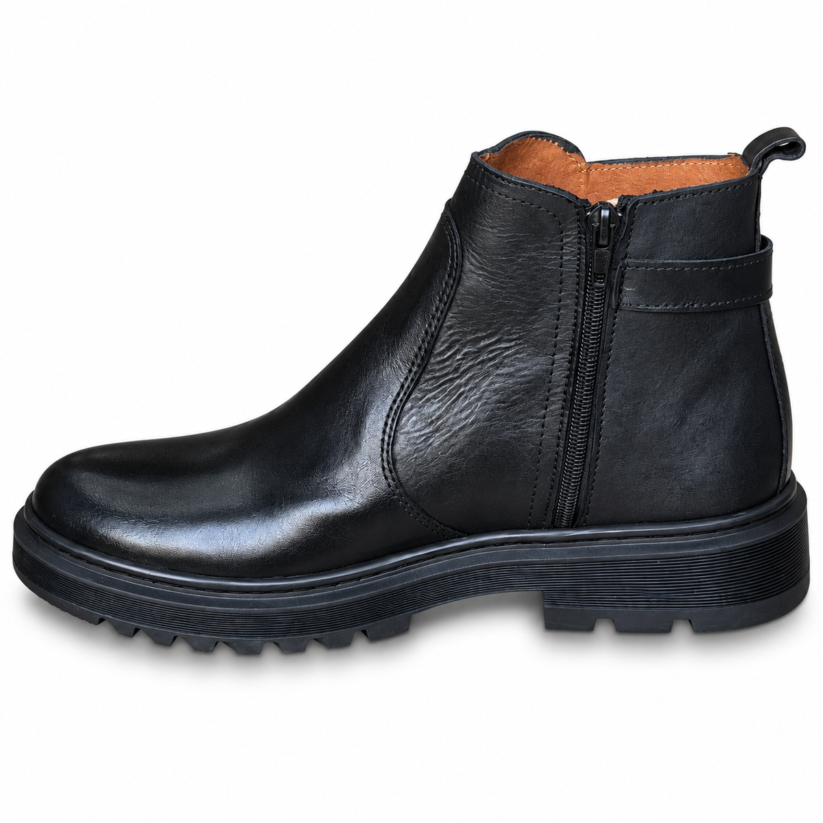 Bottine En Cuir N400 Noir