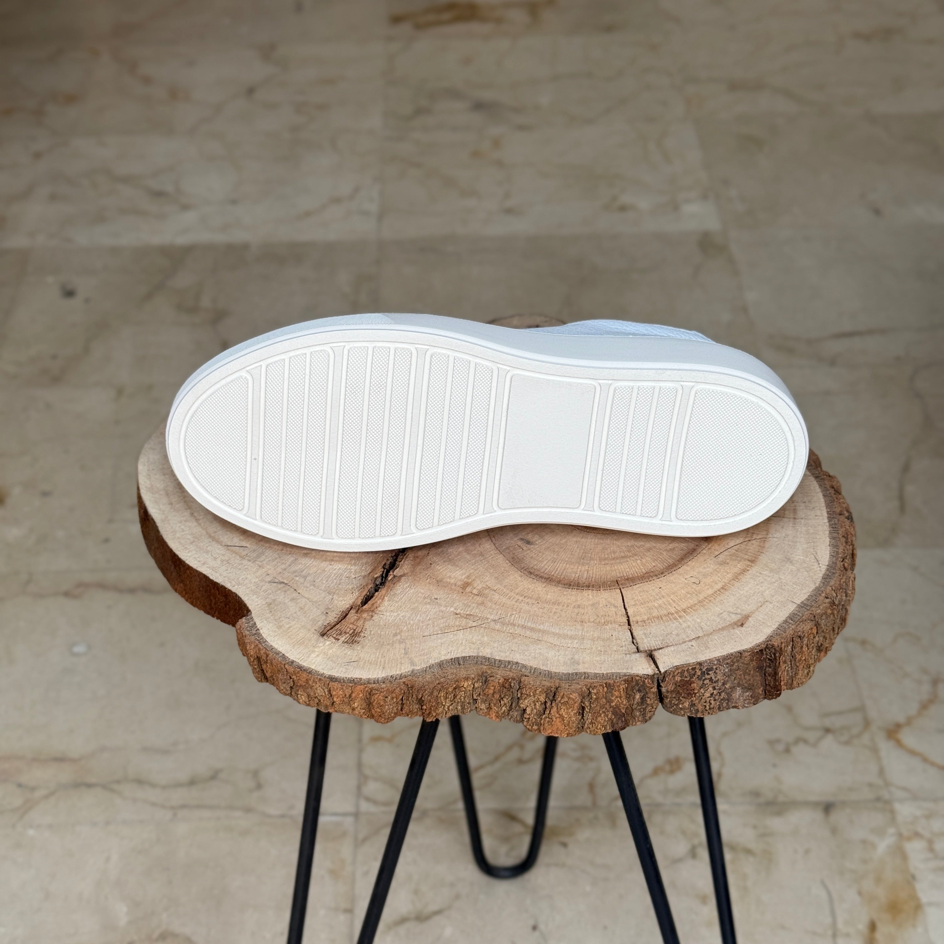 BASKET EN CUIR  L’ALLURE 708 BLANC