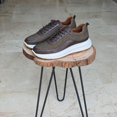Basket en cuir ET jeans - 944 TABA