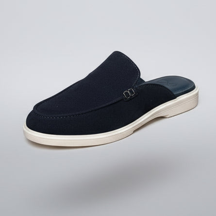 SP Mules - Daim Bleu - Shopilo Shoes