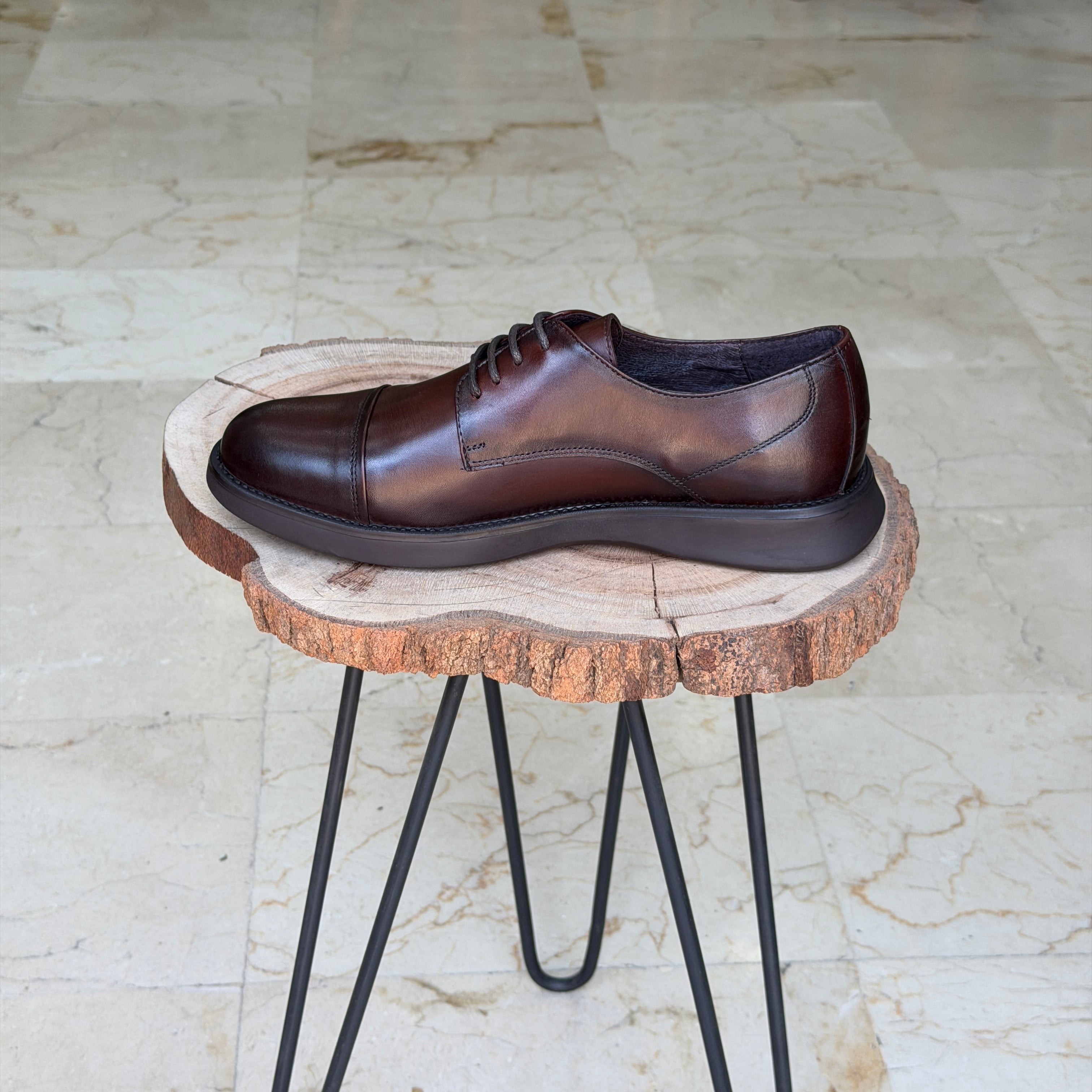 CHAUSSURES EN CUIR ELLEGANO 341 MARRON