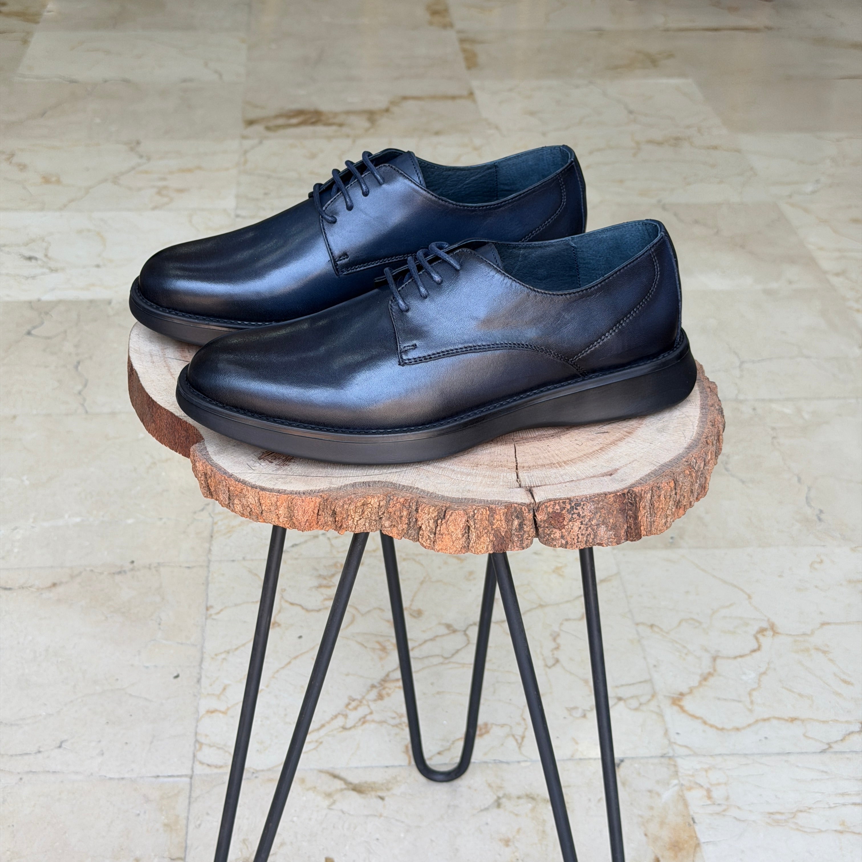 CHAUSSURES EN CUIR ELLEGANO 342 BLEU