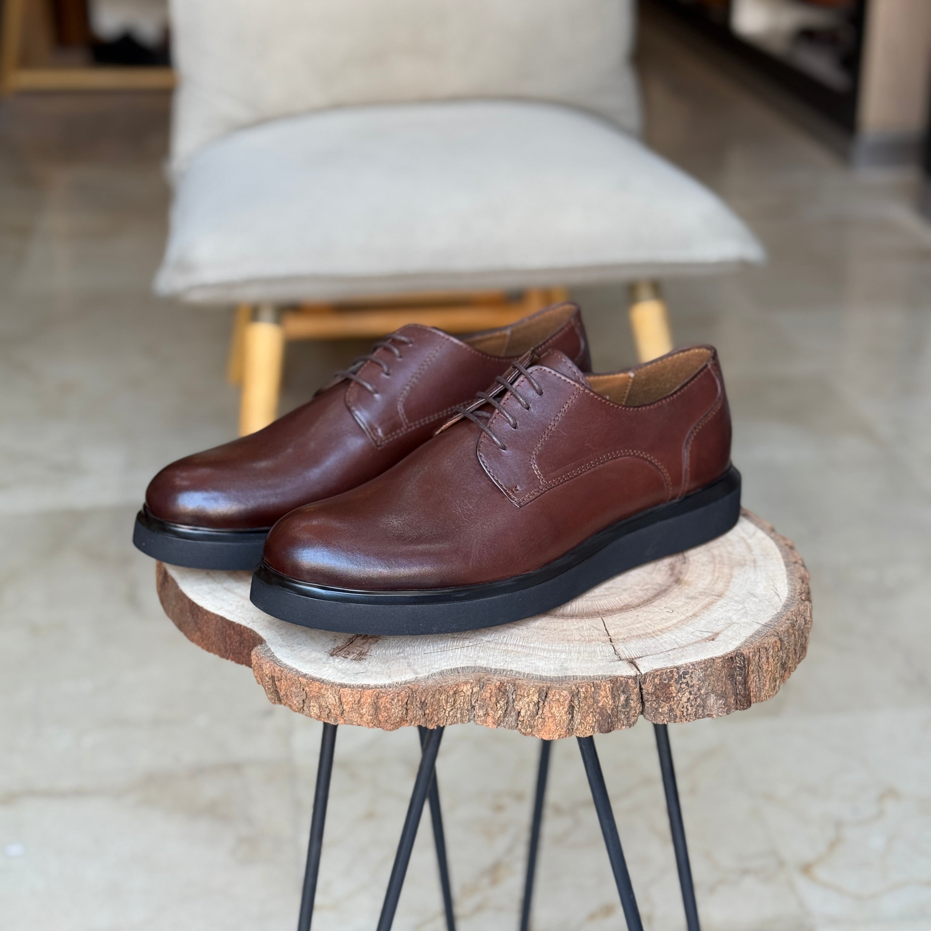 CHAUSSURES EN CUIR VÈRITABLES  DouxPas 1011 MARRON