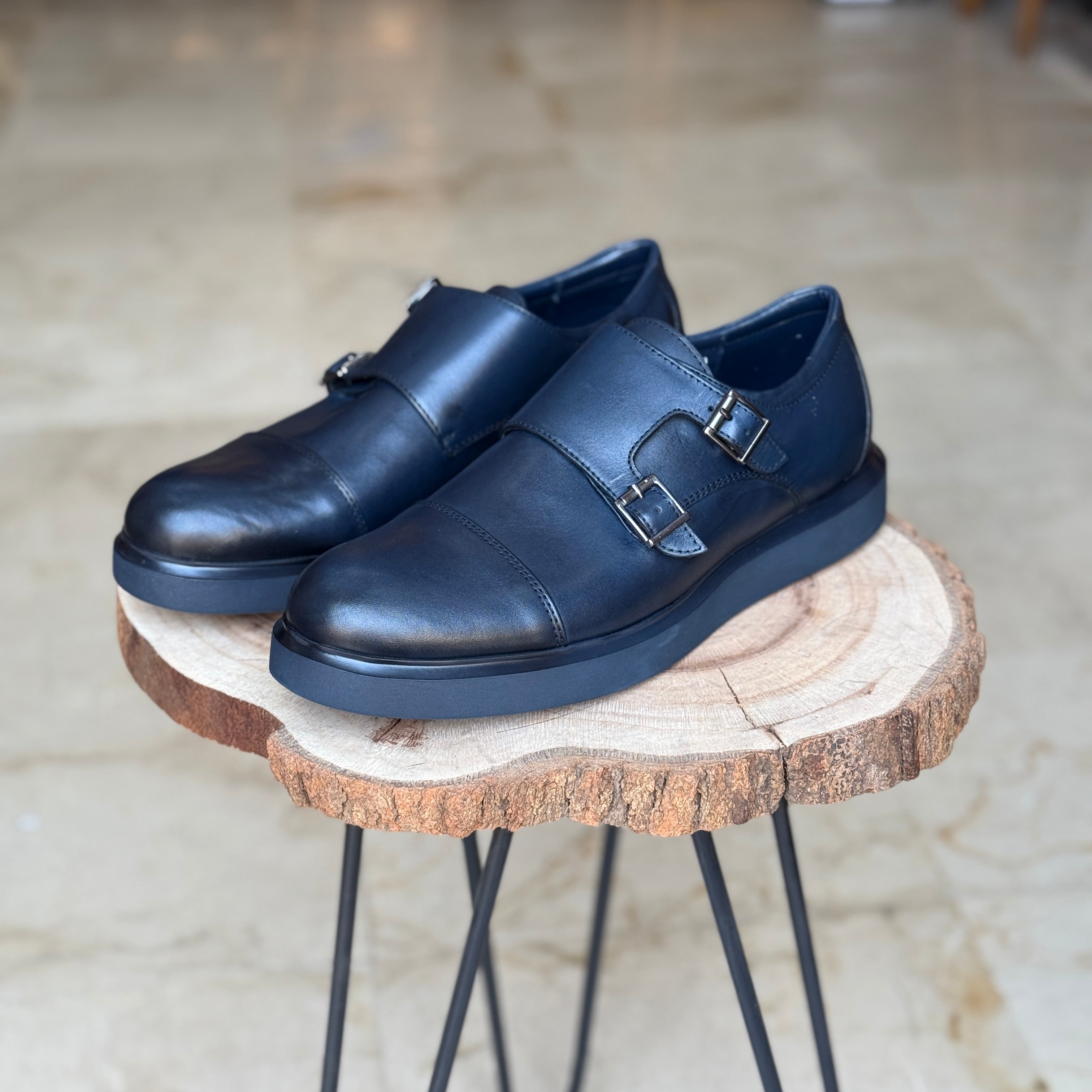 CHAUSSURES EN CUIR VÈRITABLES  DouxPas 0154 BLEU