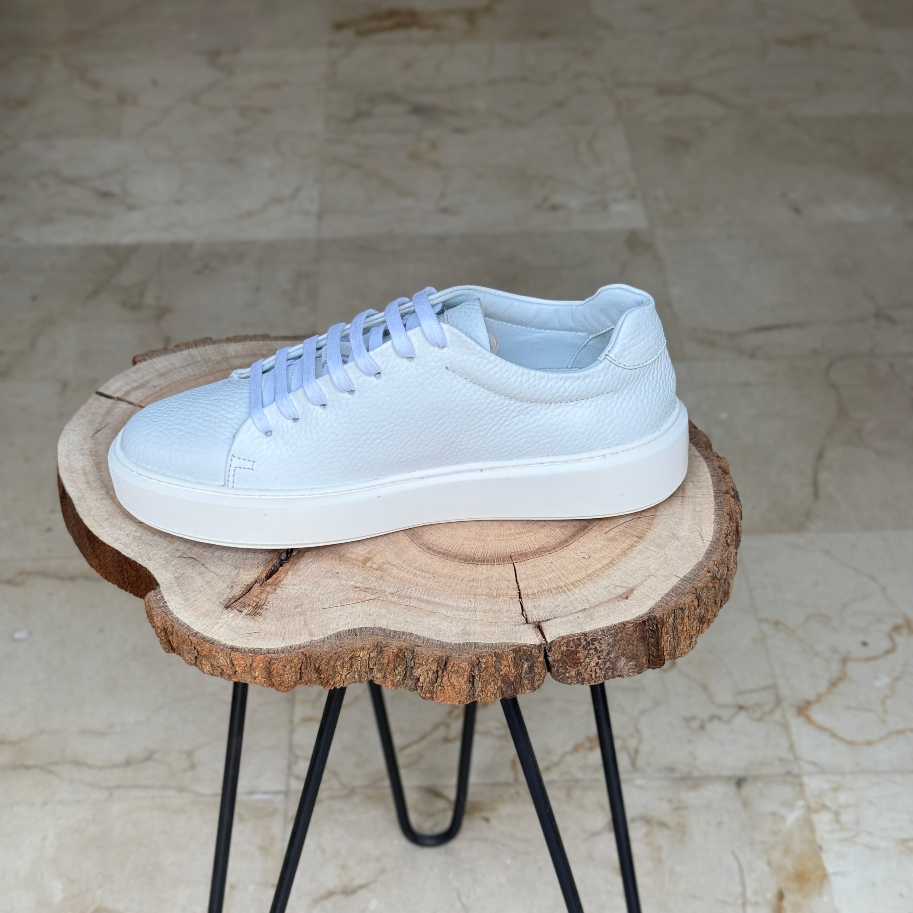 BASKET EN CUIR  L’ALLURE 719 BLANC