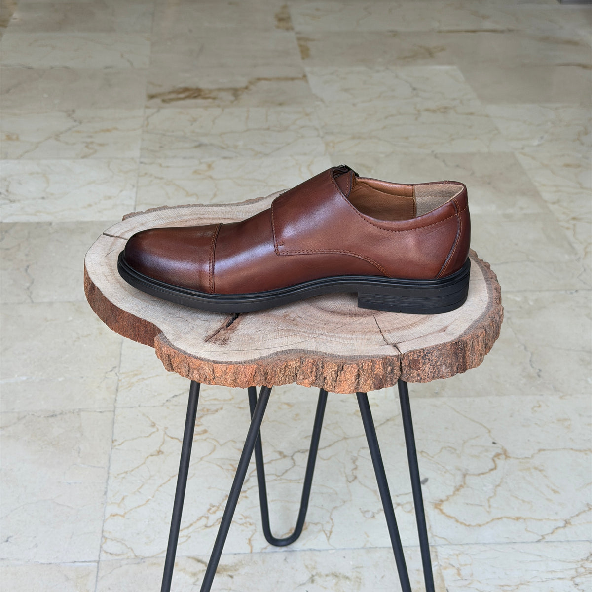 CHAUSSURES EN CUIR VÈRITABLES  DouxPas 0154 MARRON