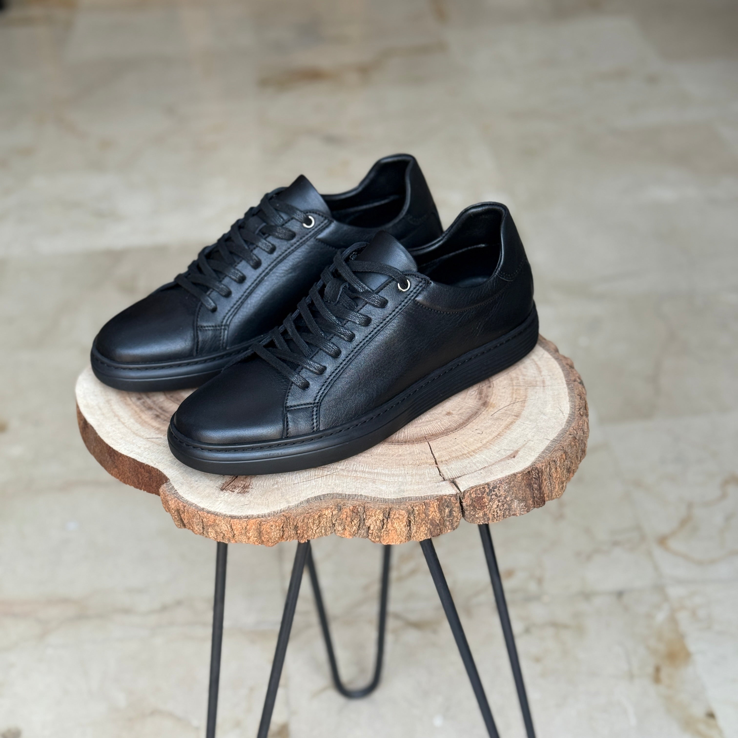 BASKET EN CUIR WILLSON 528 NOIR