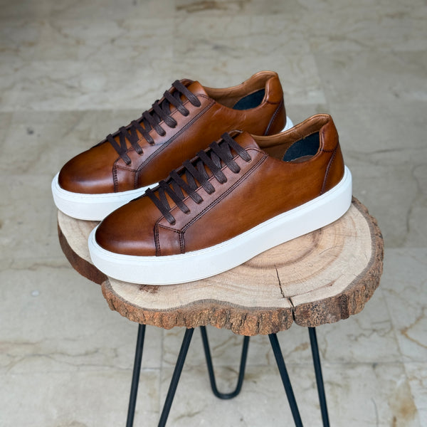 BASKET EN CUIR  L’ALLURE 708 TABA