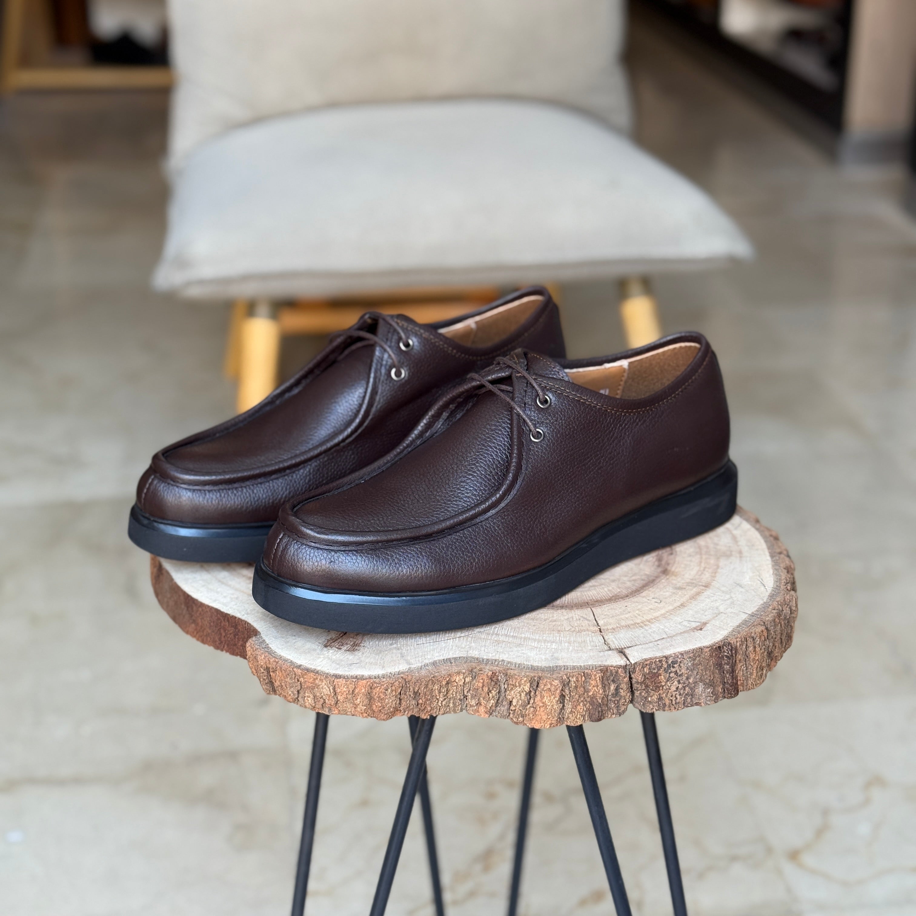 CHAUSSURES EN CUIR VÈRITABLES  DouxPas 546 MARRON