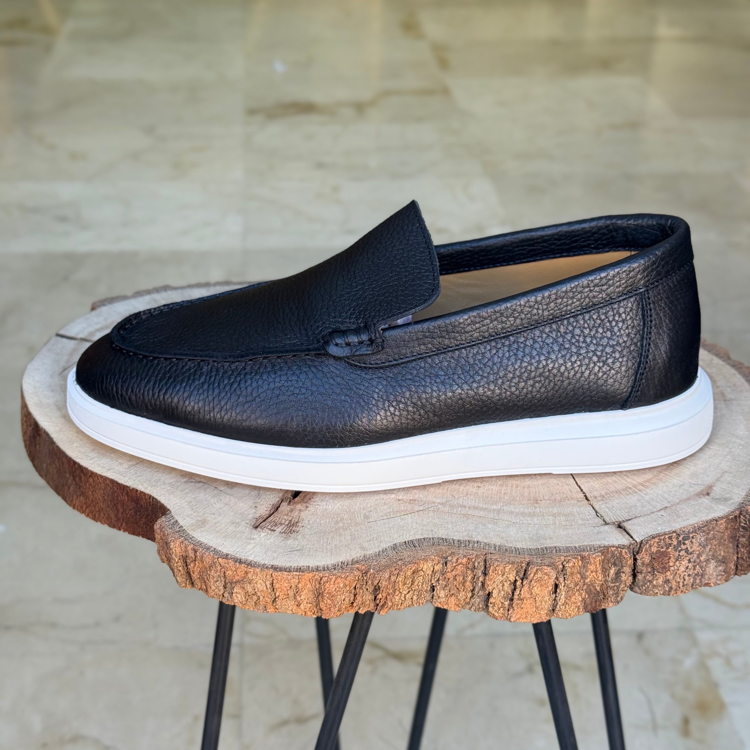 MOCASSIN EN CUIR LOAFER 710 NOIR