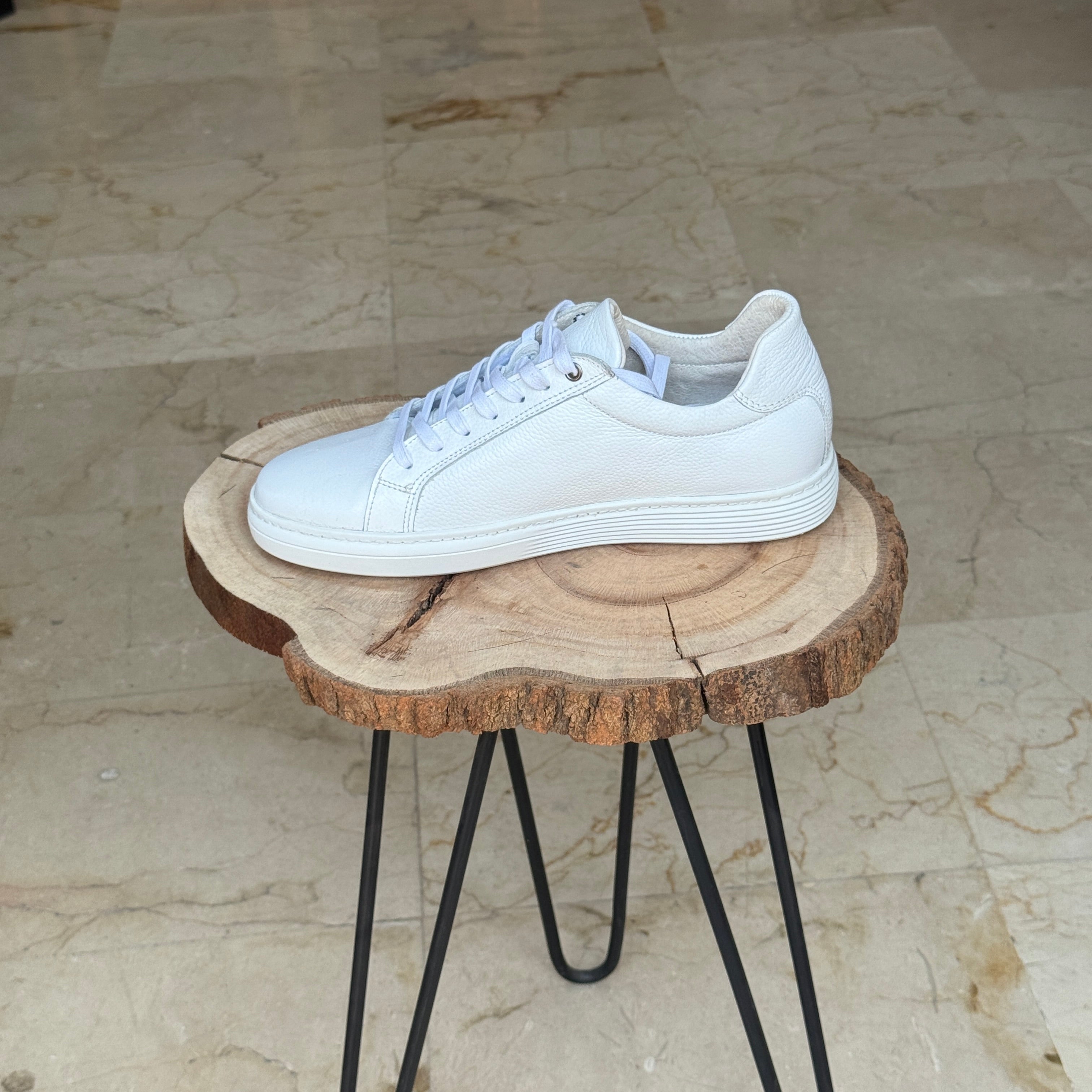 BASKET EN CUIR WILLSON 528 BLANC