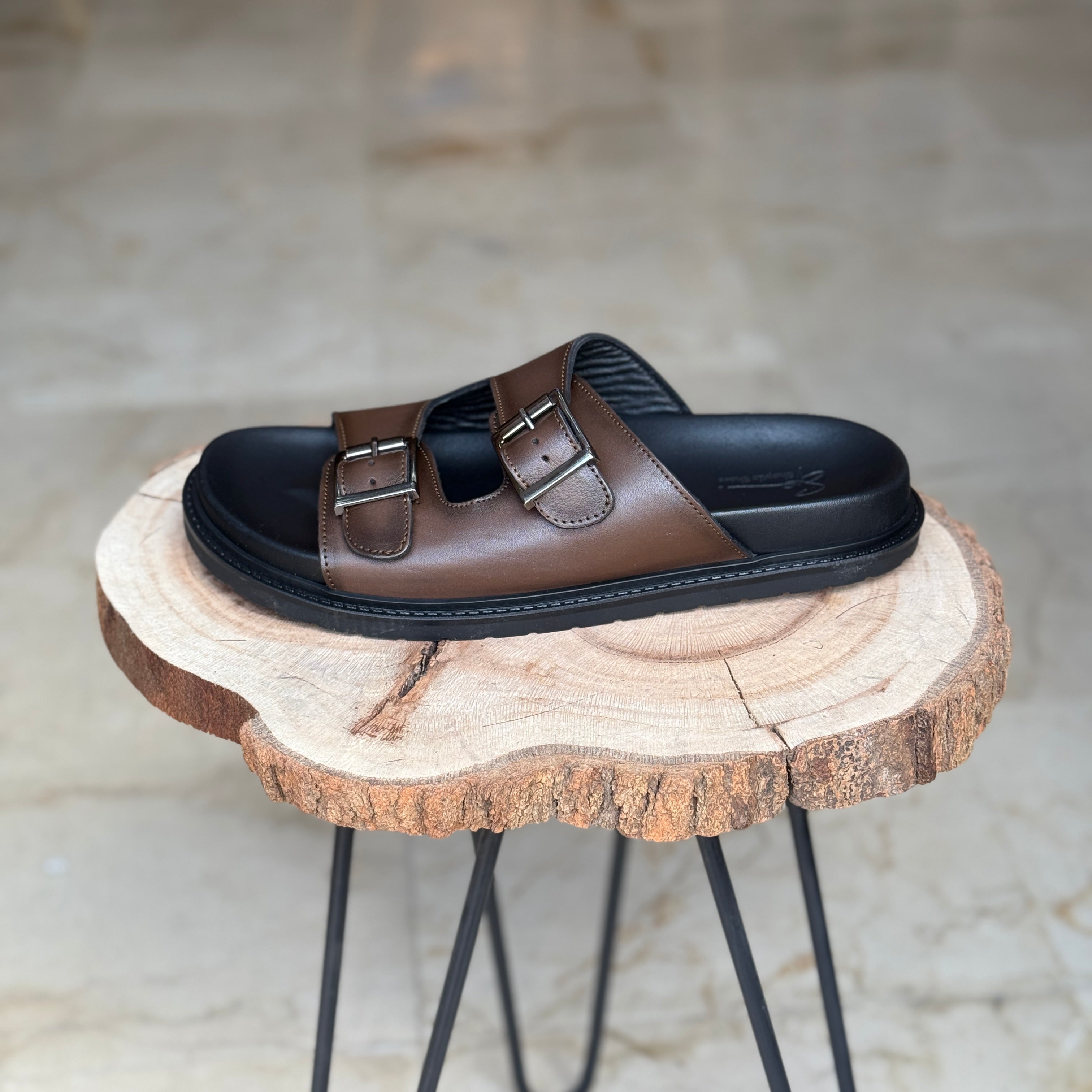 SANDALE EN CUIR CASTELO 204 MARRON8