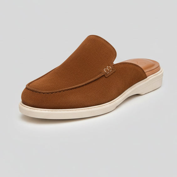 SP Mules - Daim Tabac - Shopilo Shoes