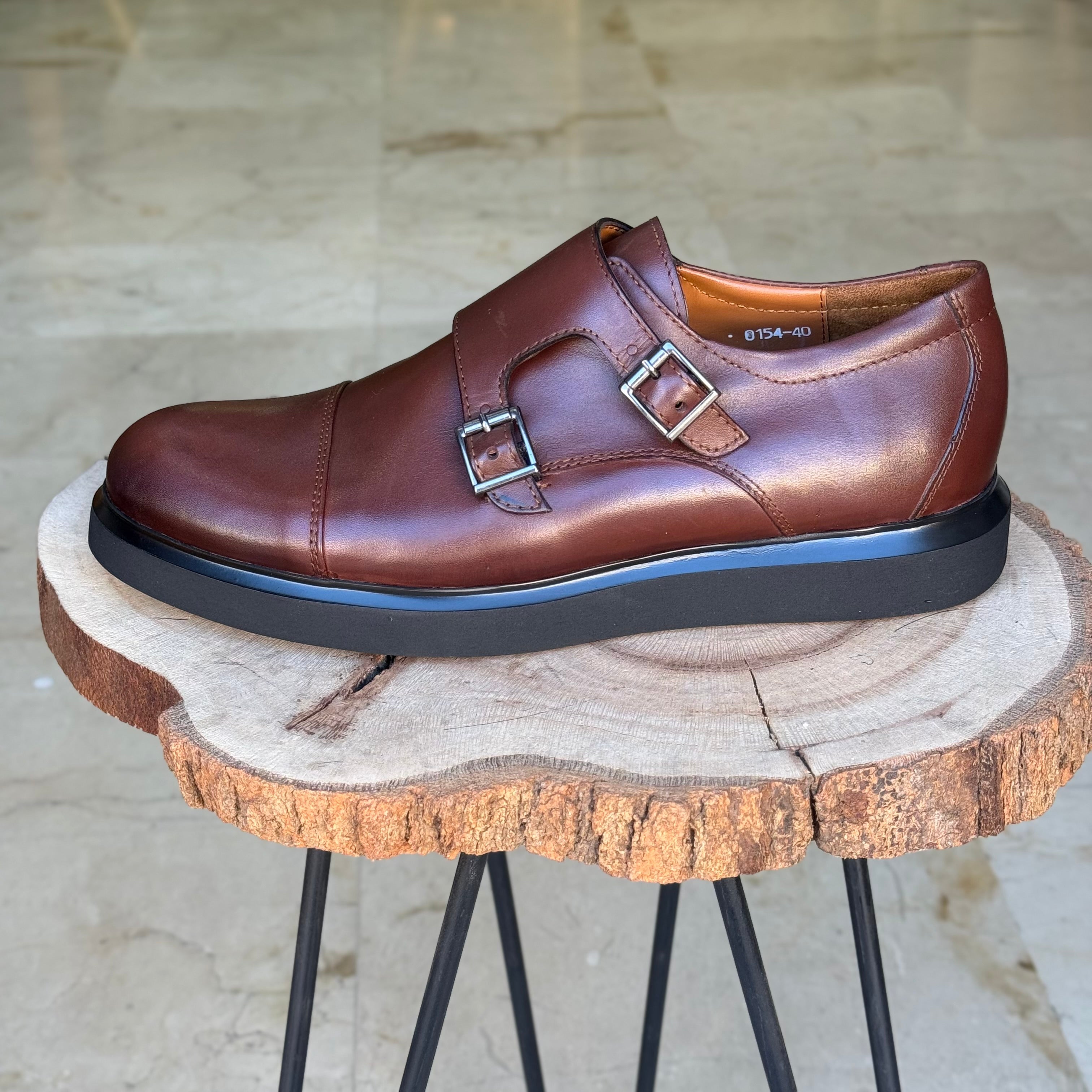 CHAUSSURES EN CUIR VÈRITABLES  DouxPas 0154 MARRON