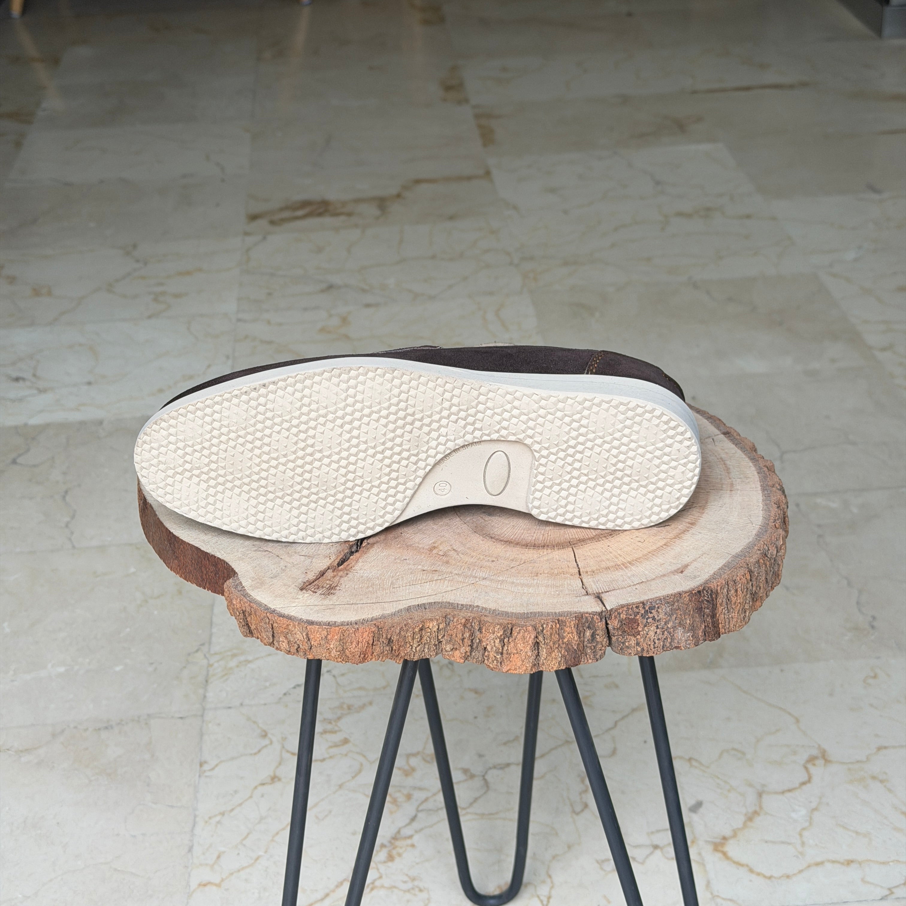 MOCASSIN EN DAIM BERLIN 051 MARRON - Shopilo Shoes