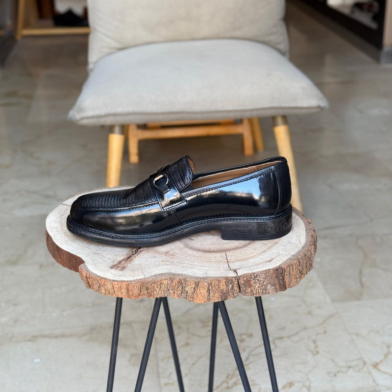 CHAUSSURES EN CUIR VÈRITABLES  REF:800 NOIR