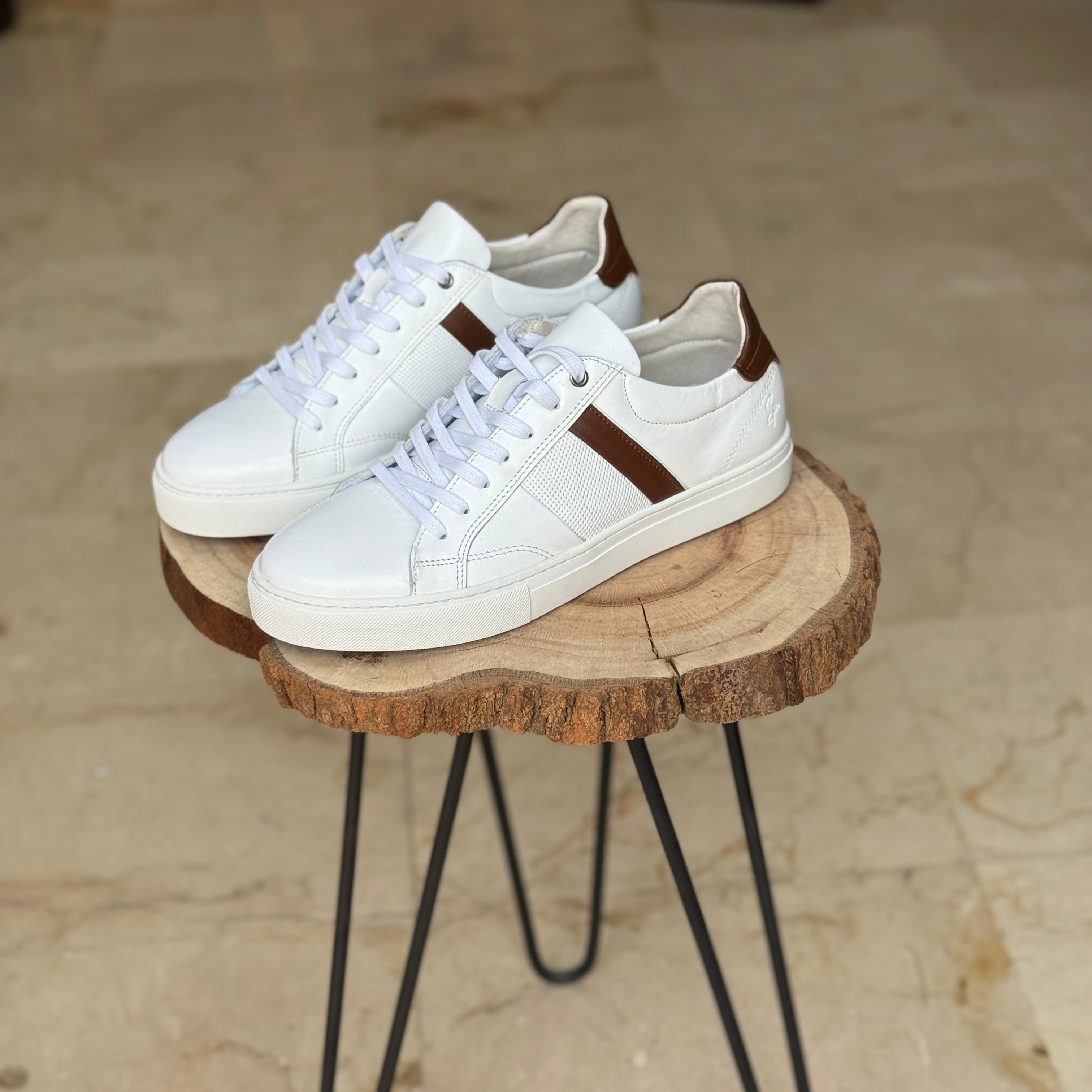 BASKET EN CUIR 718 BLANC
