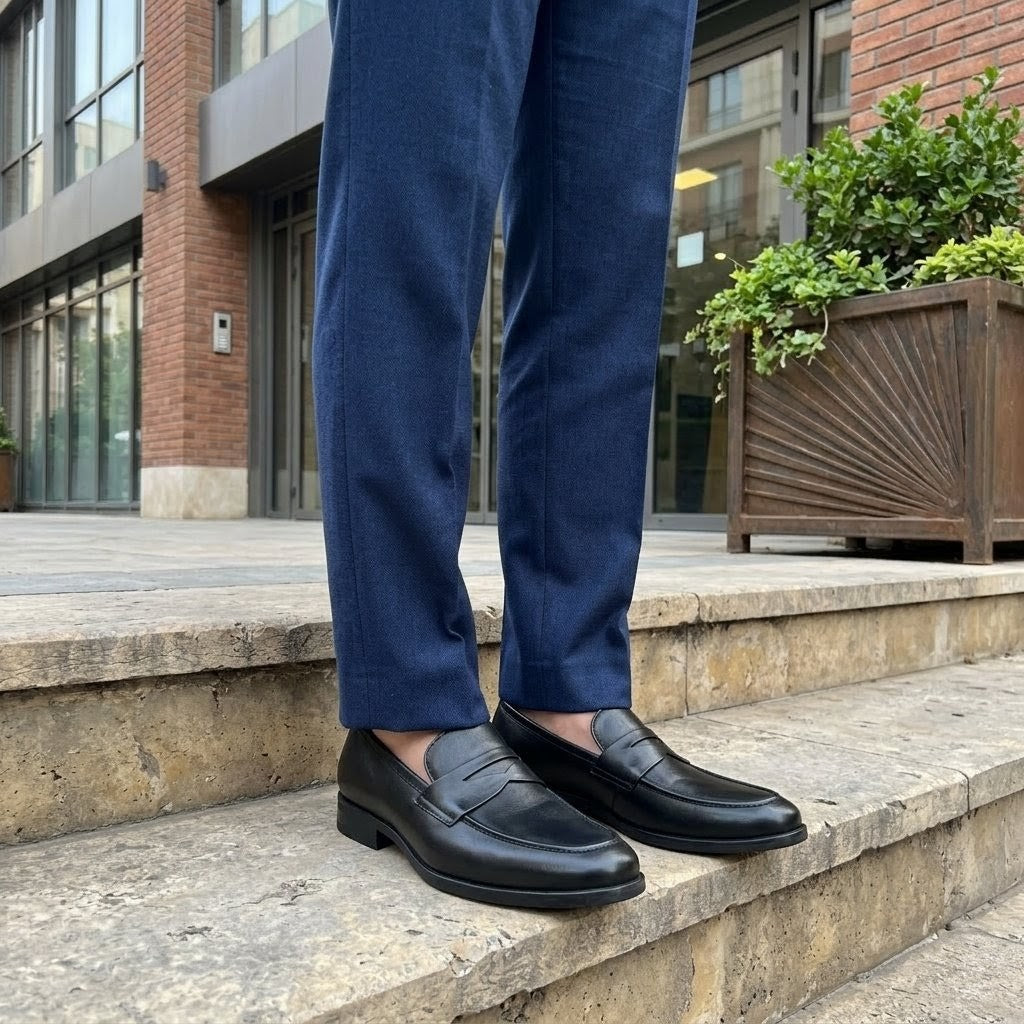 Loafer Cuir Luxe Homme - NOIR