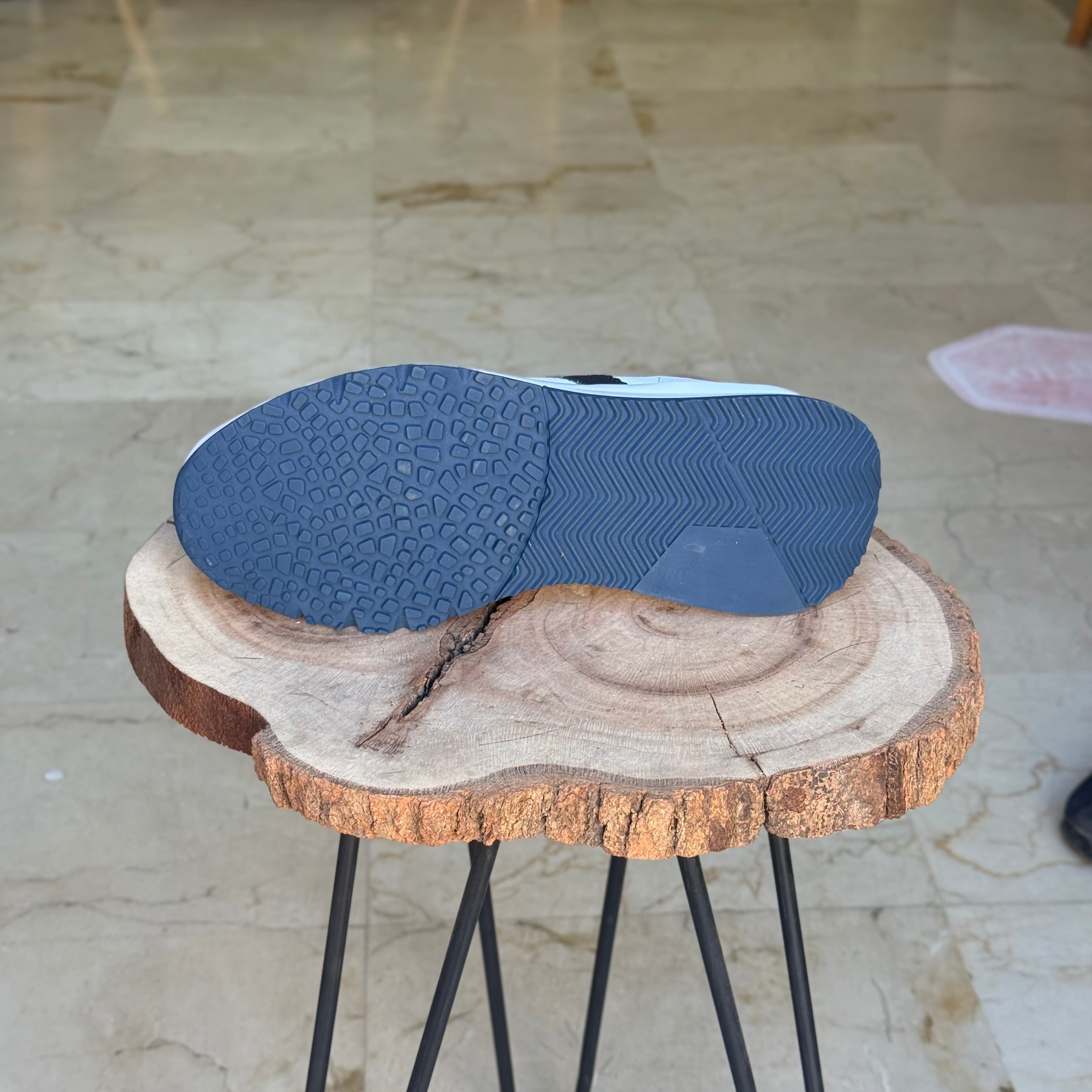 Basket en cuir - 926 blanc ( garnage grenat ) - Shopilo Shoes