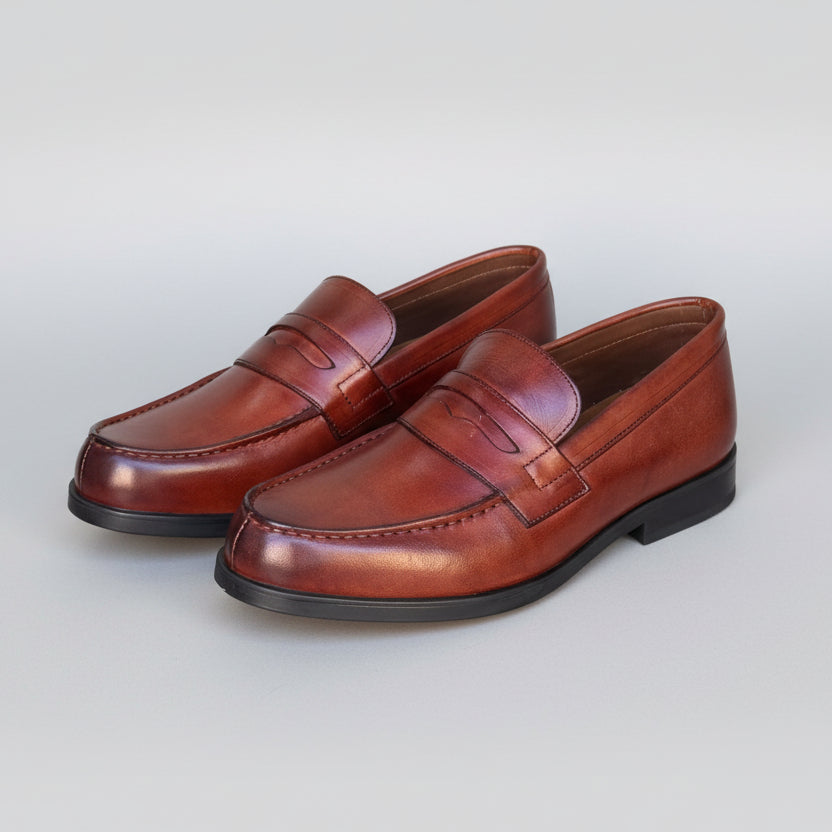 CHAUSSURES EN CUIR DEXTER TABAC