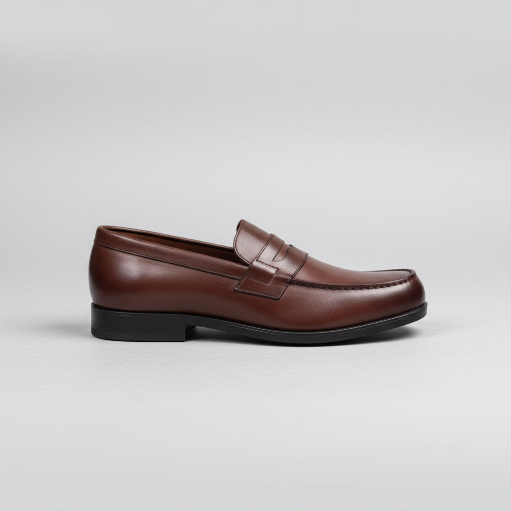 CHAUSSURES EN CUIR DEXTER MARRON