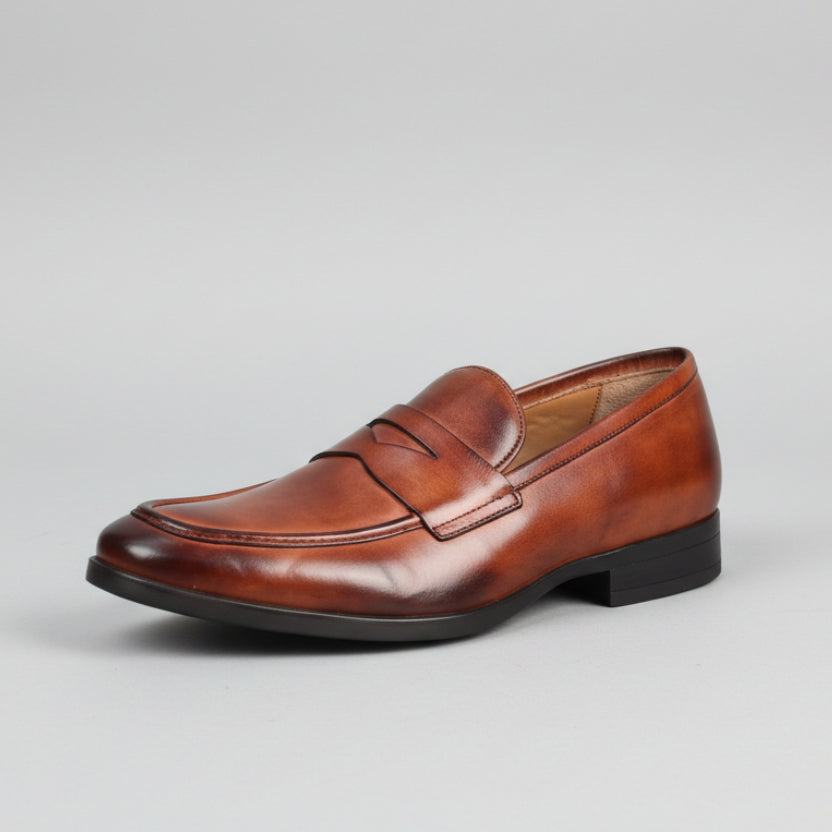 Loafer Cuir Luxe Homme - TABAC